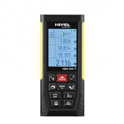 Telemetru laser Nivel System HDM-50G cu masurare pe distanta variabila, cu fascicul laser verde foarte vizibil foto