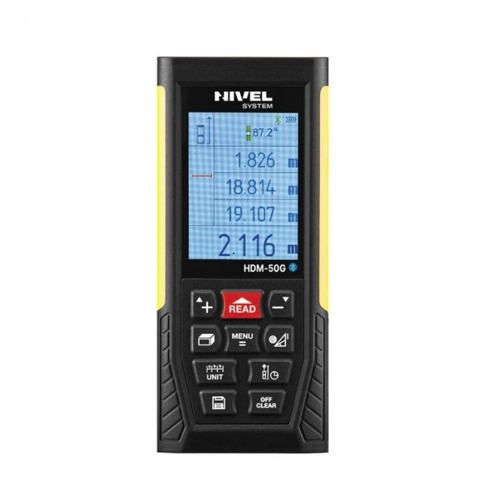 Telemetru laser Nivel System HDM-50G cu masurare pe distanta variabila, cu fascicul laser verde foarte vizibil