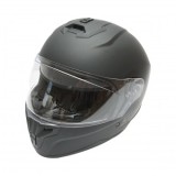 Casca moto integrala neagra cu viziera transparenta, marimea XL Grit