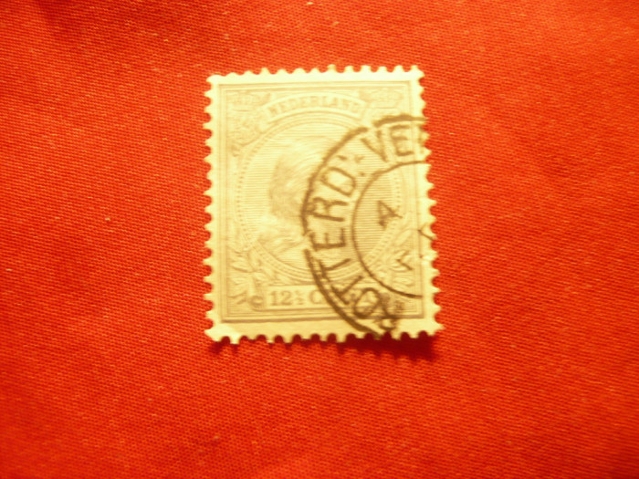 Timbru Olanda 1894 Regina Wilhelmina 12 1/2C , stampilat