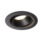 Spot incastrat, NUMINOS MOVE XL Ceiling lights, black Indoor LED recessed ceiling light black/black 3000K 20&deg; rotating and pivoting,, SLV
