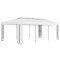 Gossi pavilion cu acoperis dublu, alb, 3 x 6 m