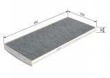 Filtru habitaclu BOSCH cu carbon activ 1987432410