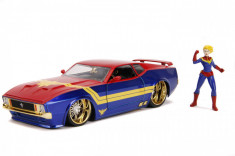 Masinuta Metalica Captain Marvel 1973 Ford Mustang Mach 1 Scara 1 La 24 foto