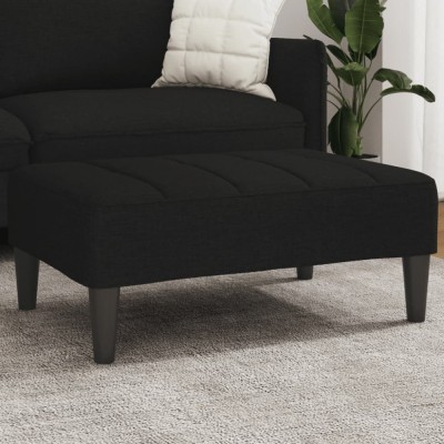 vidaXL Taburet, negru, 77x55x31 cm, material textil foto