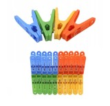 Set 20 carlige pentru haine, 5 cm, plastic, multicolor