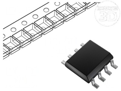 Amplificator de măsurare IC 10kHz SO8 50V/V 70uV foto