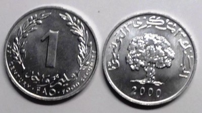 SV * Tunisia 1 MILLIM 2000 * FAO sub egida Secolul Sigurantei Alimentare * AUNC+ foto