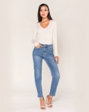 Cumpara ieftin Blugi Dama albastri, Push-up Skinny Nina Carter P076-5A