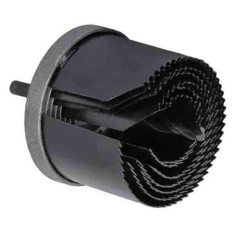 Set 7 carote pentru gaurire cu adaptor, 26-63 mm, Raider 157704 foto