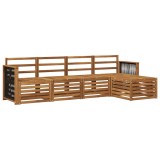 vidaXL Set de canapele de exterior 5 pcs natural 3384230
