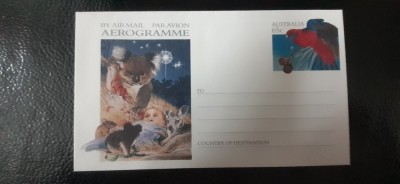 Australia-Craciun 1990-arta,figurine-aerograma -nestampilata MNH(W 2) foto