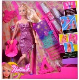 Papusa Bettina cu accesorii de par incluse
