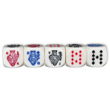 Set zaruri Poker, mărime 16 mm, 5 bucăți pe set - ***