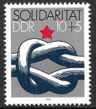 B0482 - Germania DDR 1984 - Solidaritate neuzat,perfecta stare, Nestampilat