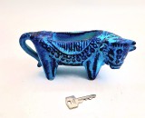 ceramica mid century modern ghiveci cactus CARSTENS Tonnieshof glazura fat laca forma de vaca Germania anii 70 jardiniera decor mid century modern