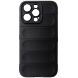 Husa tip capac spate silicon cauciucat negru pentru Apple iPhone 13 Pro