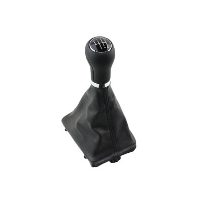 Manson si maner schimbator de viteze Emzone, Compatibil cu Audi A4 B8/A5/Q5, 6 viteze, Piele ecologica/ABS, foto