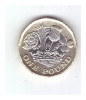 Moneda Anglia 1 pound / 1 lira 2017, stare buna, curata, Europa, Cupru-Nichel