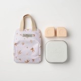 Cumpara ieftin Set geanta termoizolanta Mealtote cu cutie Grow bento, Miniware Ready Go! Bento, 4 piese, Golden Swallow