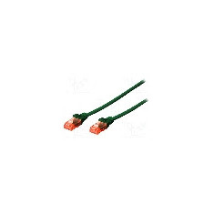 Cablu patch cord, Cat 6, lungime 0.5m, U/UTP, DIGITUS - DK-1617-005/G