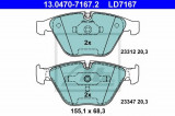 Set placute frana,frana disc BMW Seria 5 (E60) (2003 - 2010) ATE 13.0470-7167.2