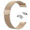 Curea Milanese Loop, adaptoare argintii compatibile Samsung Gear S2 Sport, Retro Gold