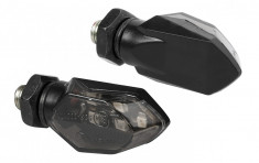 Lampi semnalizare directie mers micro led 12v 2buc - negru foto
