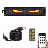 Cumpara ieftin Panou Afisaj Matrix LED U37 Flexibil 374A 92 mm , Ochi Devil Eyes, Iluminare LED Auto Camion, RGB Multicolor, PlugPlay