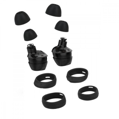 Set 4 Varfuri de schimb pentru casti Samsung Galaxy Buds/Galaxy Buds Plus, Kwmobile, Negru, Silicon, 49310.01 foto