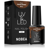 NOBEA UV &amp; LED Nail Polish unghii cu gel folosind UV / lampă cu LED glossy culoare Cocoa brown #42 6 ml