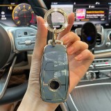 Husa de protectie premium pentru cheie auto, Cover Key, Gri, compatibila cu Mercedes Benz A C E S G Class