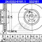 Disc frana MERCEDES E-CLASS Cabriolet (A207) (2010 - 2016) ATE 24.0332-0101.1