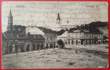1925 - Zalău, piata Kossuth, vedere circulata (jud. Salaj)