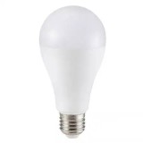 Bec LED V-TAC 17W E27, A65, 1521lm, Alb Cald 3000K, Unghi 200&deg;, Chip SAMSUNG, Durata 30000h, Garantie 5 Ani