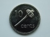 10 CENTS 1992 FIJI-XF, Australia si Oceania