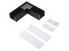 Conector 90&deg; Aluminiu Anodat Negru VARIO30-02