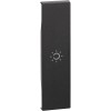 Tasta intrerupator simbol lumina 1M Living Now Bticino negru KG01A