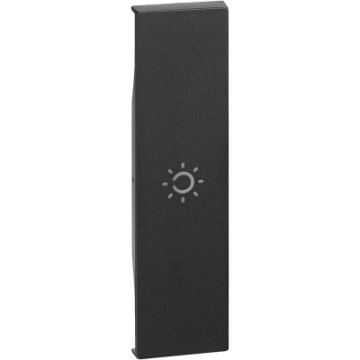 Tasta intrerupator simbol lumina 1M Living Now Bticino negru KG01A foto