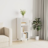 vidaXL Servantă, alb extralucios, 34,5x32,5x90 cm, lemn compozit