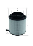 Filtru aer Audi A4 B8, A5, Q5 Motor 3.0 Tfsi quattro, 3.2 FSI, 3.2 FSI quattro, S4 quattro, S5 quattro, SQ5 Tfsi quattro, lungime 28 mm, 167.5 mm,
