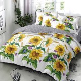 Cumpara ieftin Lenjerie cu Elastic 180x200 Azura 6 Piese (Finet) Sunflower