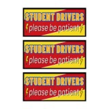Autocolant de siguranță pentru condus cu magnet reflexiv, design desene animate 25x8.5cm &ndash; pachet de 3 bucăți