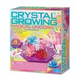 Set experimente de crescut cristale, 4M, Terariu cu unicorni