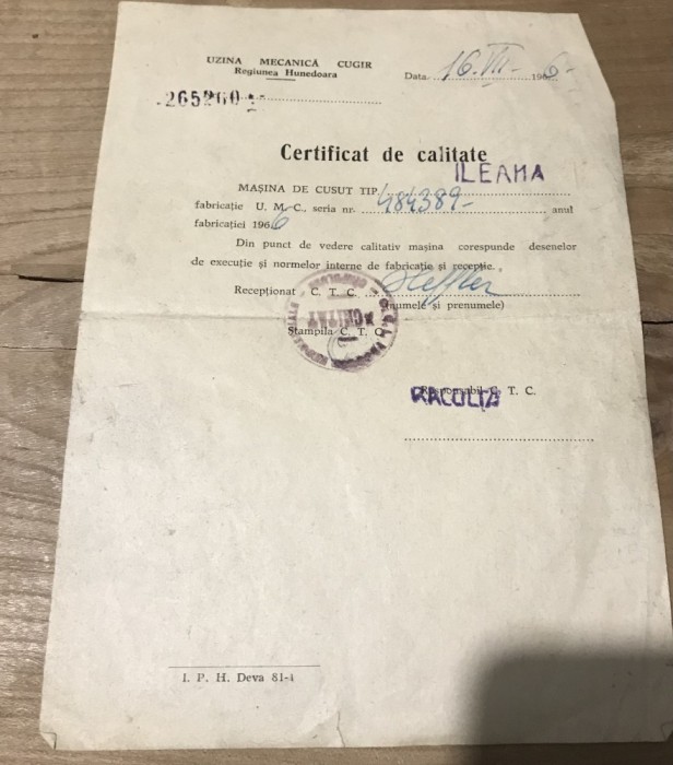 (2) Act Certificat de garantie ILEANA