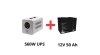 Qltec Alimentare ne&icirc;ntreruptibilă pentru pompe de circulație 560W + acumulator 50Ah