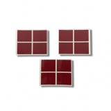 Set de 12 tampoane adezive fata-verso pentru montare si inlocuire Red Goat, spuma, transparent, patrat, 50 x 40 mm