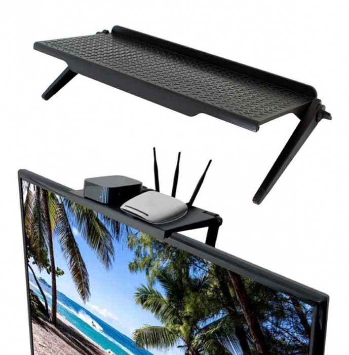 Suport pliabil de depozitare pentru TV sau Monitoare LCD, Maxim 4 Kg, Negru, 30