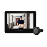 Vizor video cu sonerie smart / inteligent IMOU VD1-5M0S, monitor 4.3 inch, Wi-Fi, 5MP, acumulator 4800 mAH, slot card microSD, negru