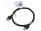Cablu HDMI Goobay 1m negru, HDMI 2.0, HDCP 2.2, dublu ecranat